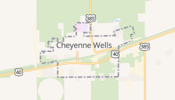Cheyenne Wells, Colorado map