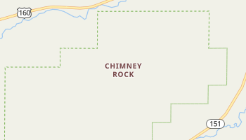 Chimney Rock, Colorado map