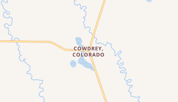 Cowdrey, Colorado map