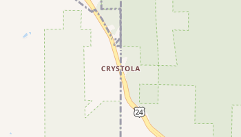 Crystola, Colorado map