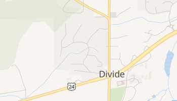 Divide, Colorado map