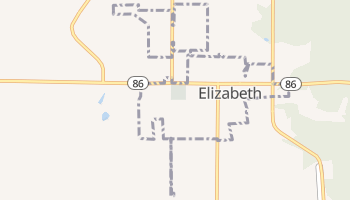 Elizabeth, Colorado map