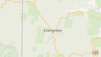 Evergreen, Colorado map