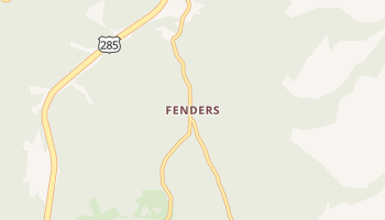 Fenders, Colorado map