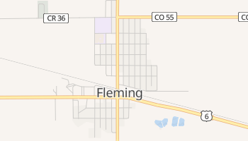 Fleming, Colorado map
