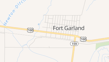 Fort Garland, Colorado map