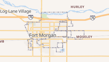 Fort Morgan, Colorado map