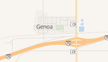 Genoa, Colorado map