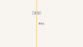 Gill, Colorado map