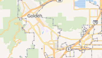 Golden, Colorado map