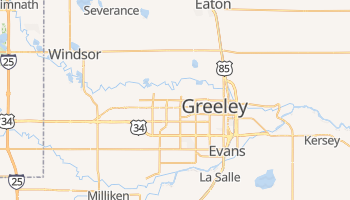 Greeley, Colorado map
