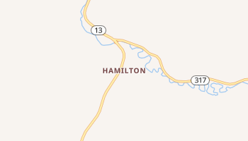 Hamilton, Colorado map