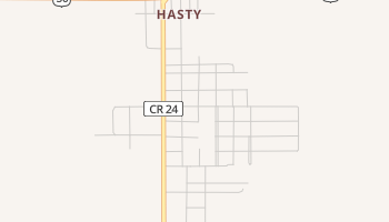 Hasty, Colorado map