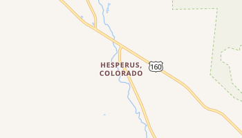Hesperus, Colorado map