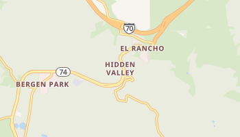 Hidden Valley, Colorado map