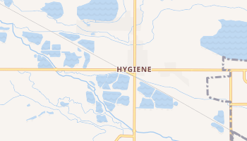 Hygiene, Colorado map