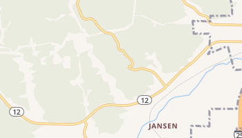 Jansen, Colorado map