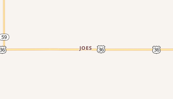 Joes, Colorado map