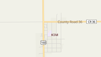 Kim, Colorado map