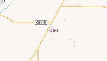 Kline, Colorado map