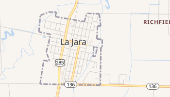 La Jara, Colorado map