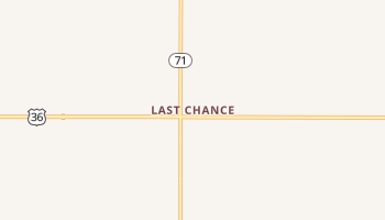 Last Chance, Colorado map