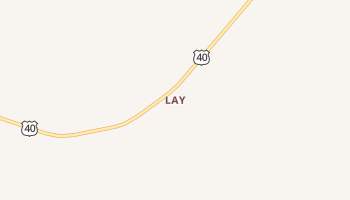 Lay, Colorado map