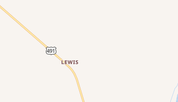 Lewis, Colorado map