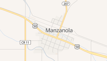 Manzanola, Colorado map