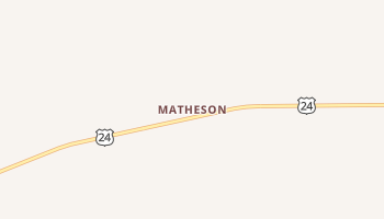 Matheson, Colorado map