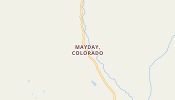 Mayday, Colorado map