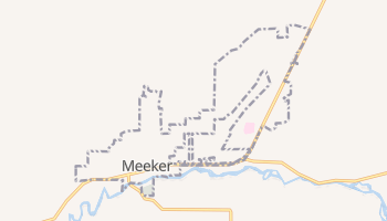 Meeker, Colorado map
