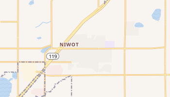 Niwot, Colorado map