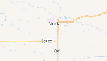 Nucla, Colorado map