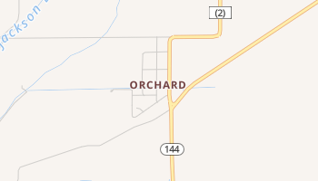 Orchard, Colorado map
