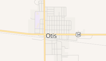 Otis, Colorado map
