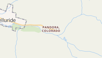 Pandora, Colorado map