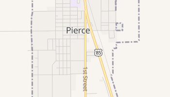 Pierce, Colorado map