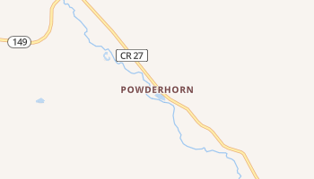 Powderhorn, Colorado map
