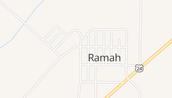 Ramah, Colorado map