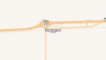 Roggen, Colorado map
