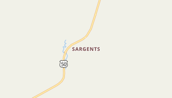 Sargents, Colorado map