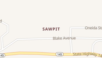 Sawpit, Colorado map