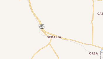 Sedalia, Colorado map