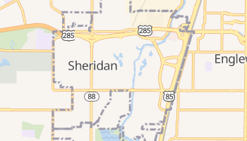 Sheridan, Colorado map