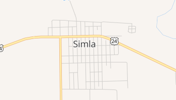 Simla, Colorado map