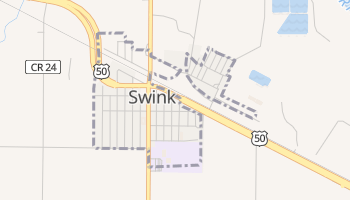 Swink, Colorado map