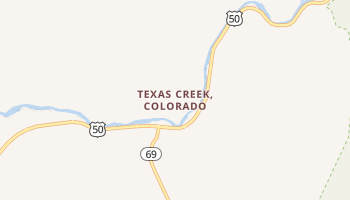 Texas Creek, Colorado map