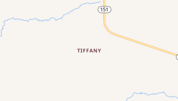 Tiffany, Colorado map