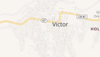 Victor, Colorado map